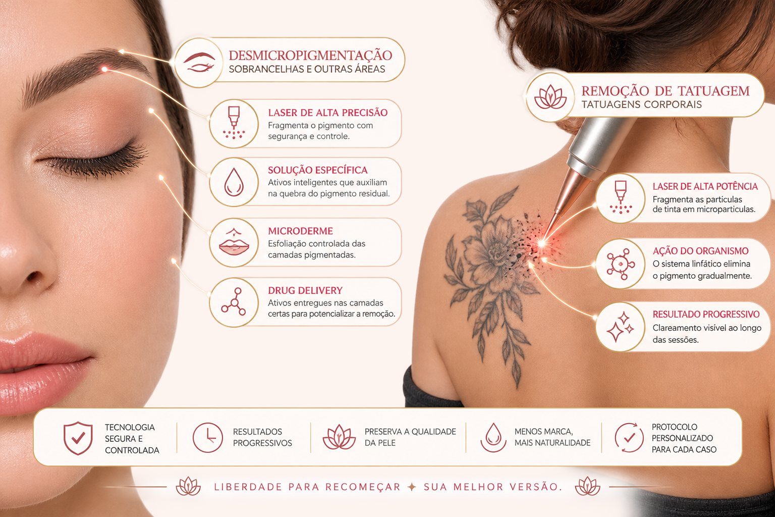 Remoção de Tatuagem e Desmicropigmentação
